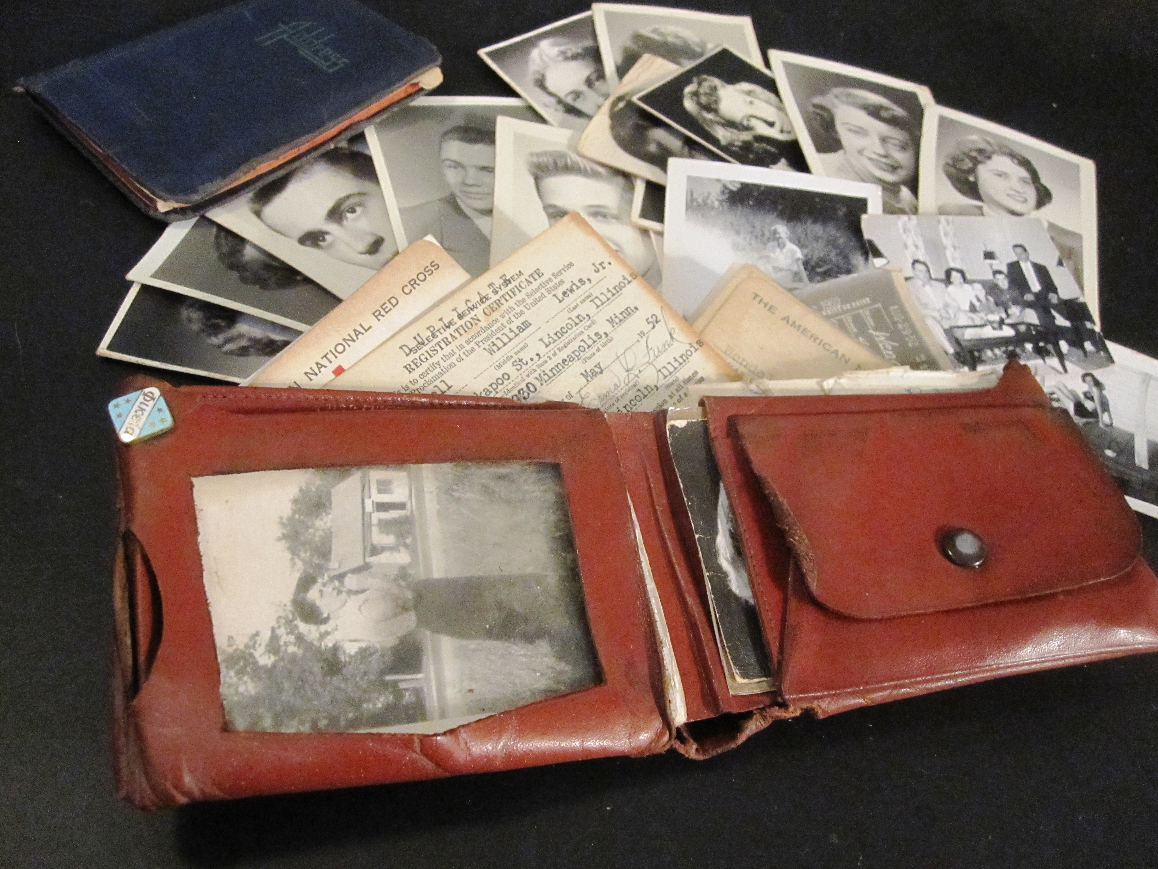 World War II-era wallet found at Camp Roberts in San Luis Obispo County California.